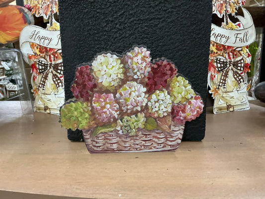 Acrylic Hydrangea Basket, Round Top Collection