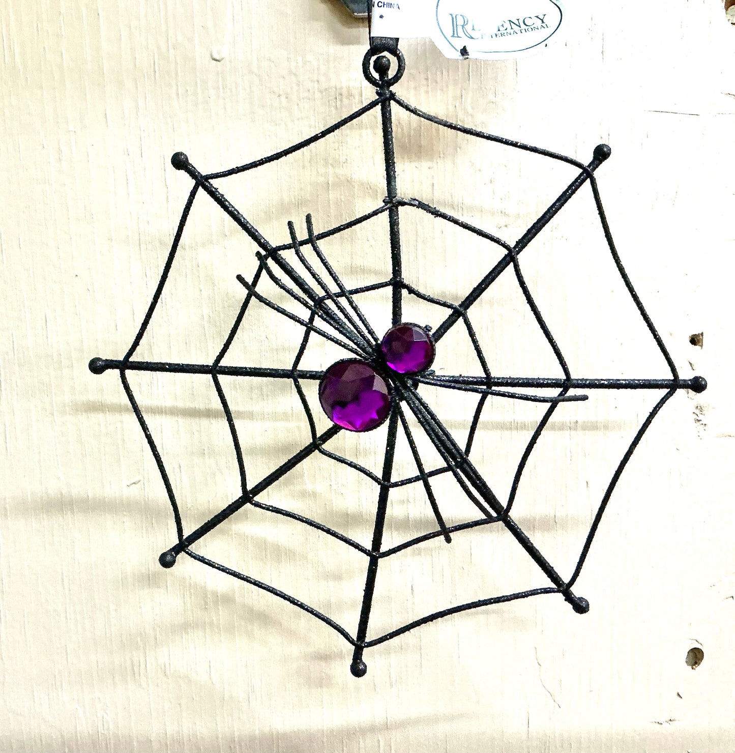Glitter wed w/ jeweled spider, MTH13471