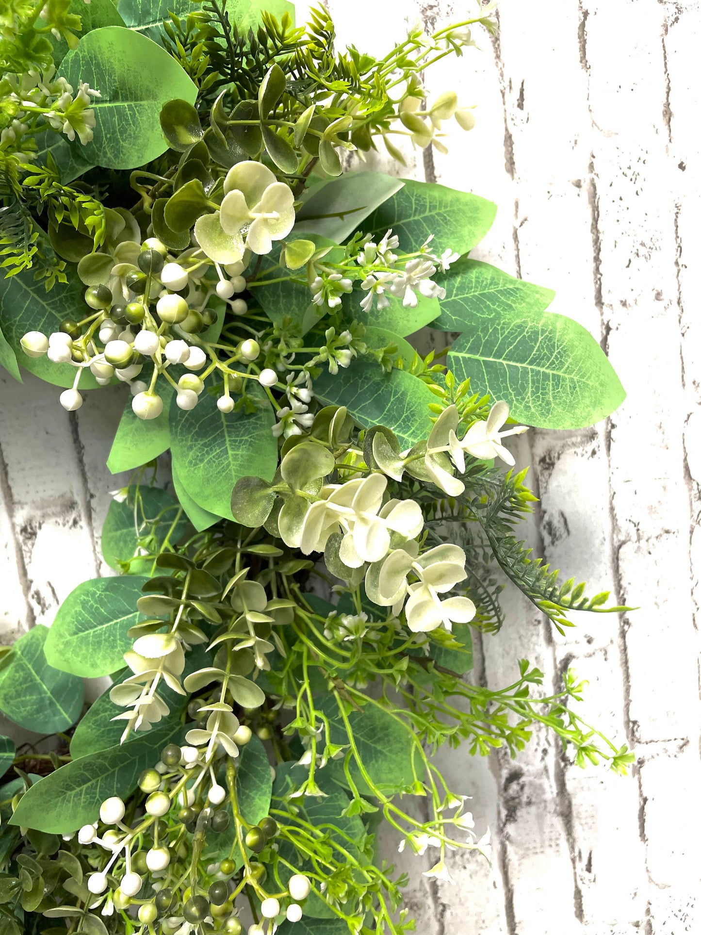 Everyday mixed greenery wreath, everyday wreath, greenery wreath, everyday decor, everyday door hanger, shipping included in price.