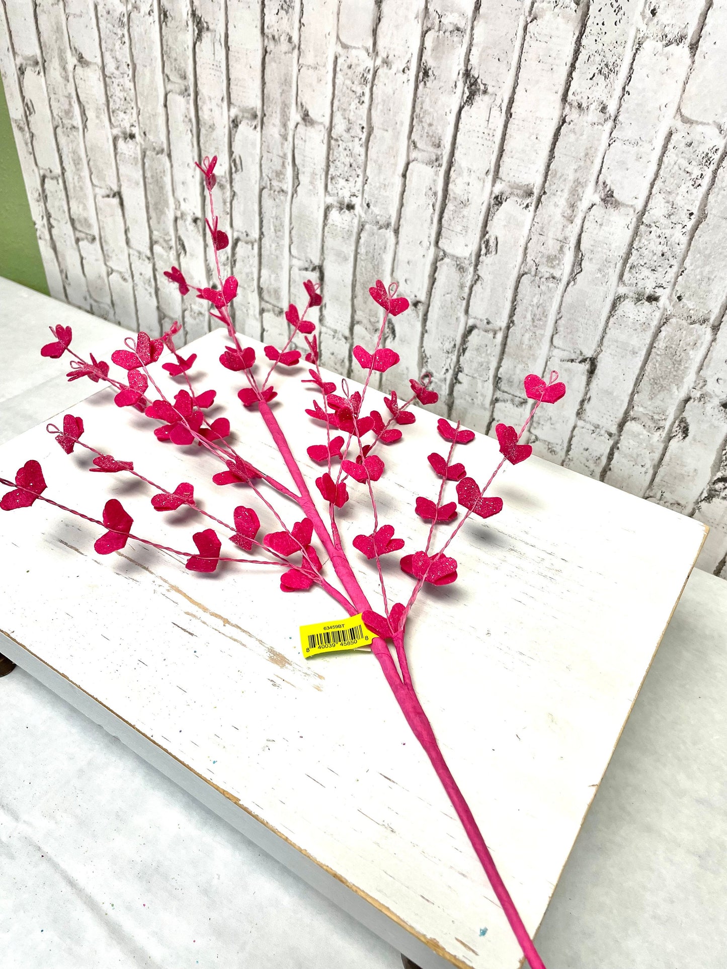 Filler spray, hot pink filler flower spray, 63459BT, hot pink foam flower filler spray, spring flower spray, spring spray