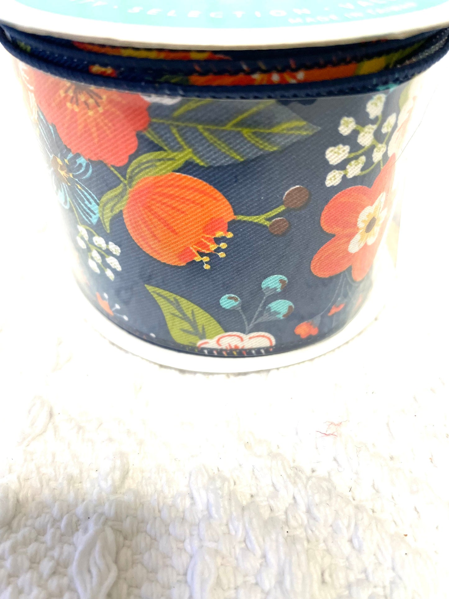 Fall ribbon, RGE113319, navy ribbon, navy and orange ribbon