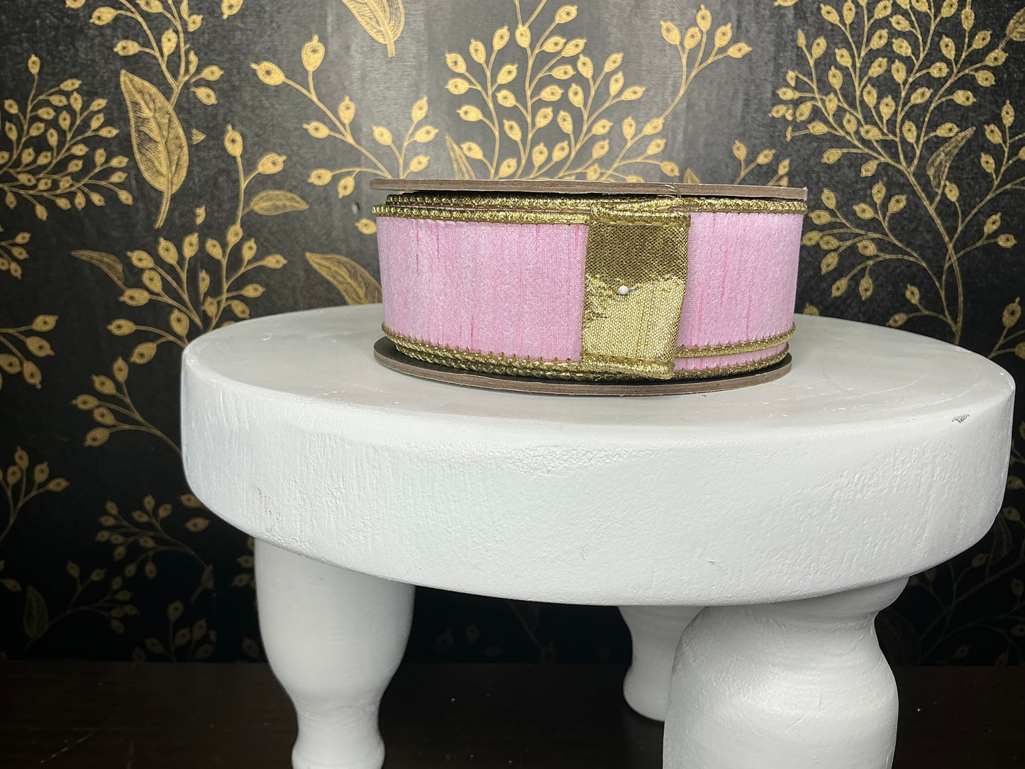 Pink Ribbon with Gold - d stevens