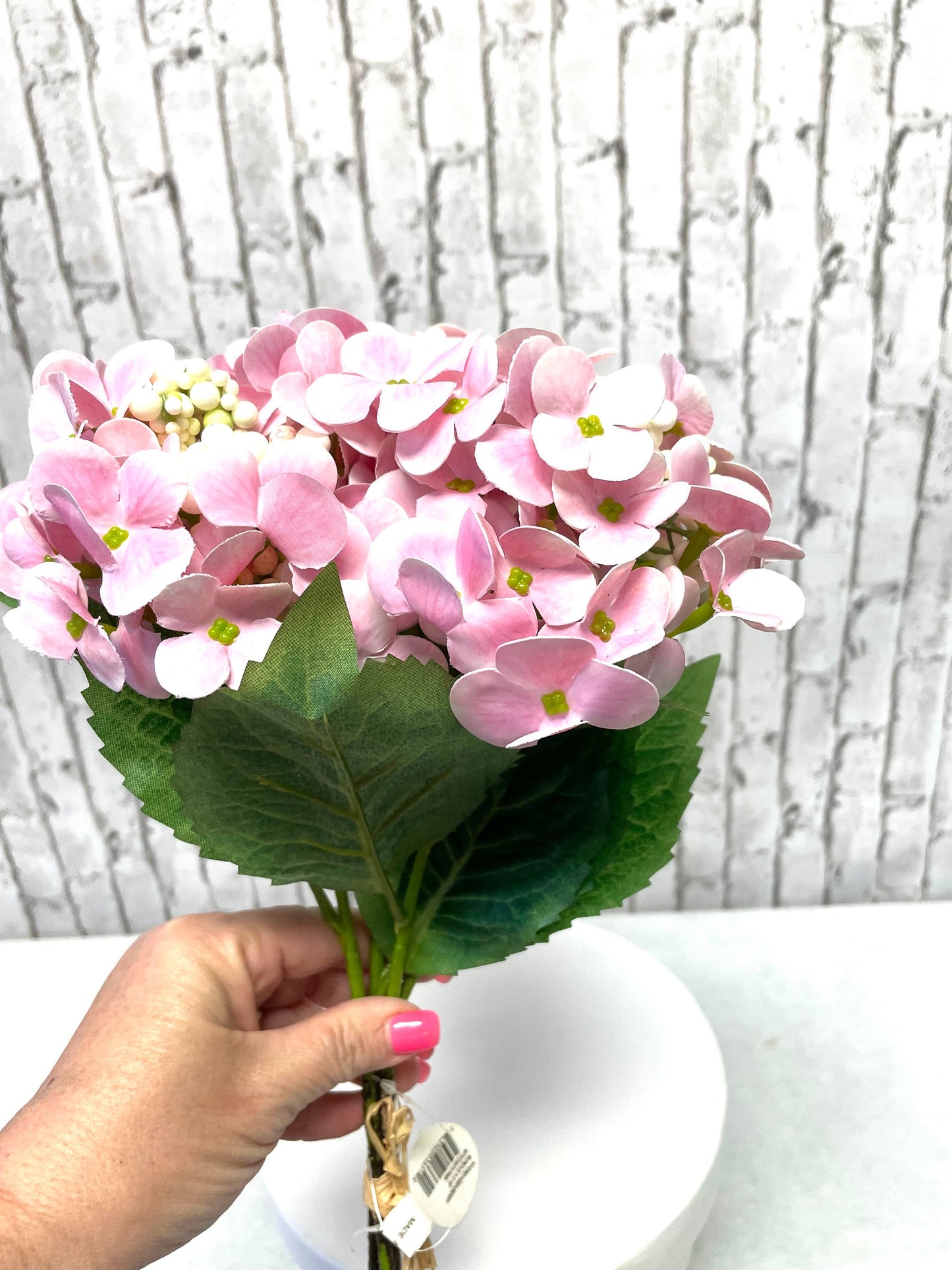 pink hydrangea bundle spray, MTF23873, pink hydrangea, silk florals, spring flowers, summer florals
