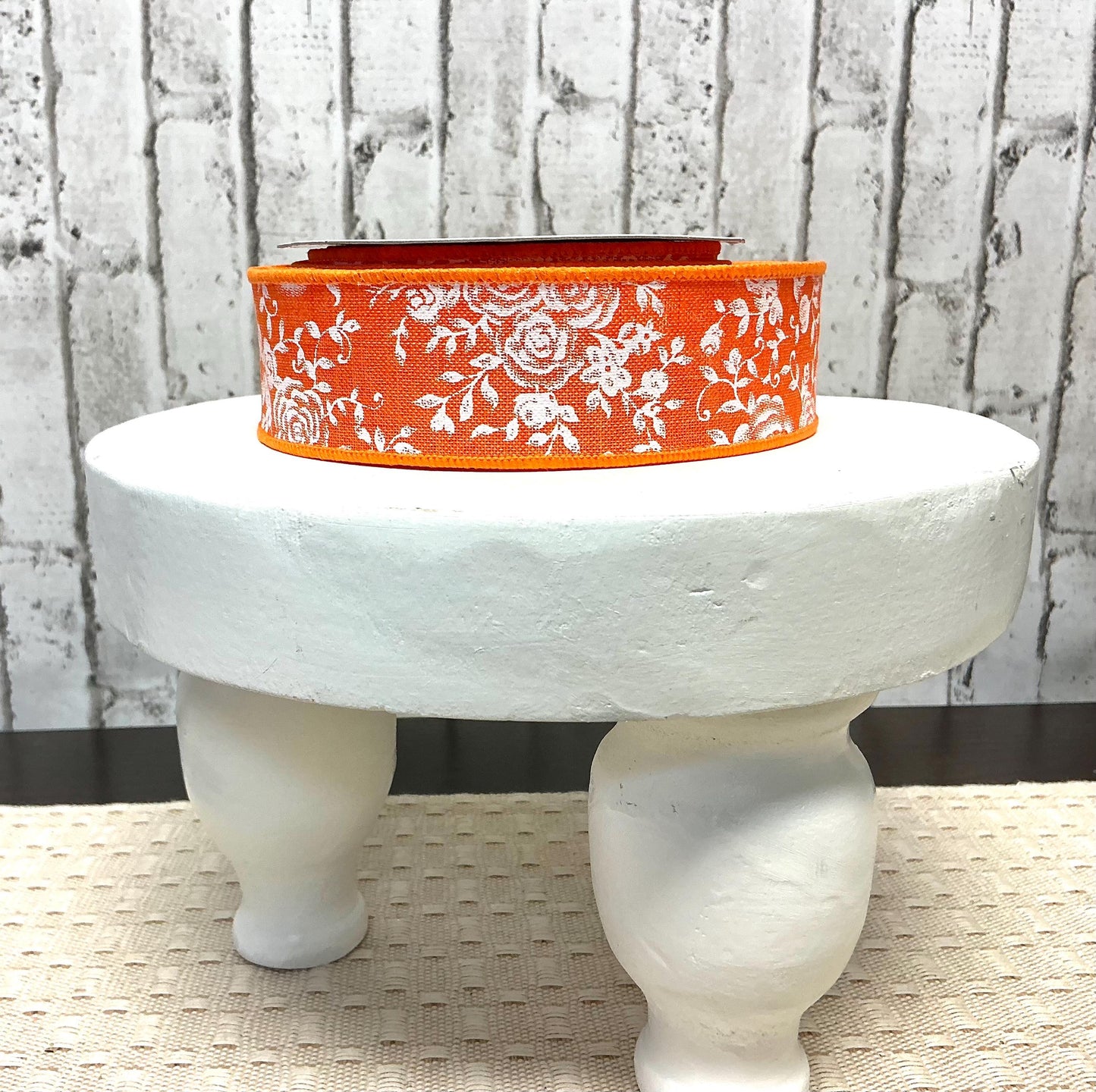 Orange floral ribbon, RGC186120