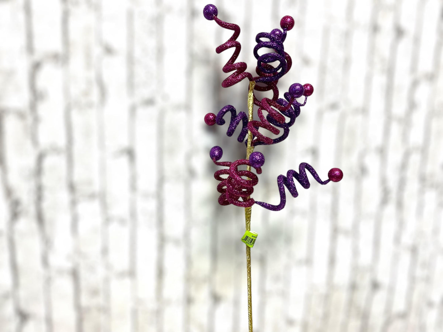 Glitter Ball Springy Spray, 24”H, Pink, Purple and Gold, 85992BTPU