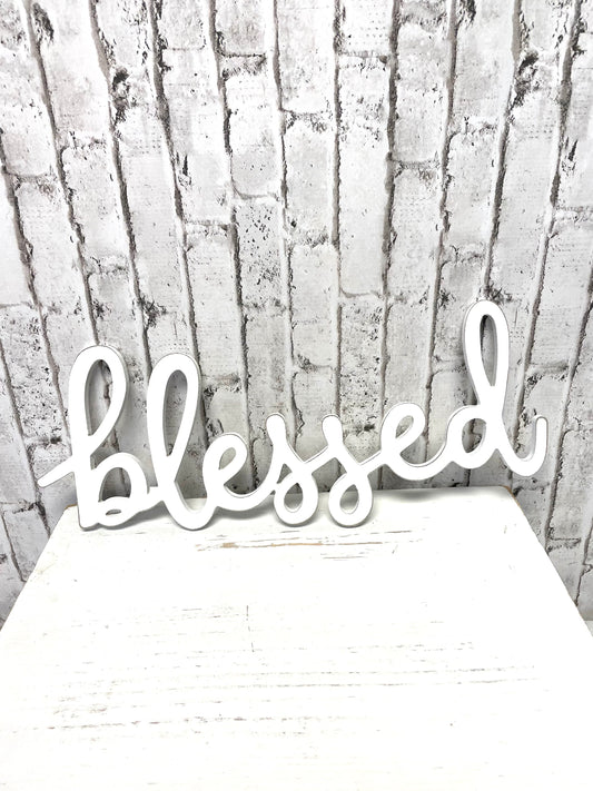 BLESSED wooden sign, AB245927