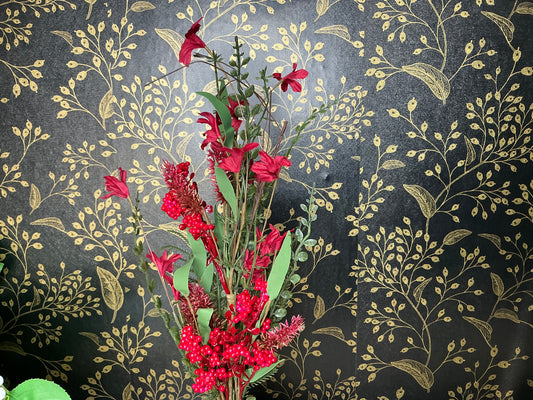 Mixed Christmas Filler spray, Red, 63526-RD