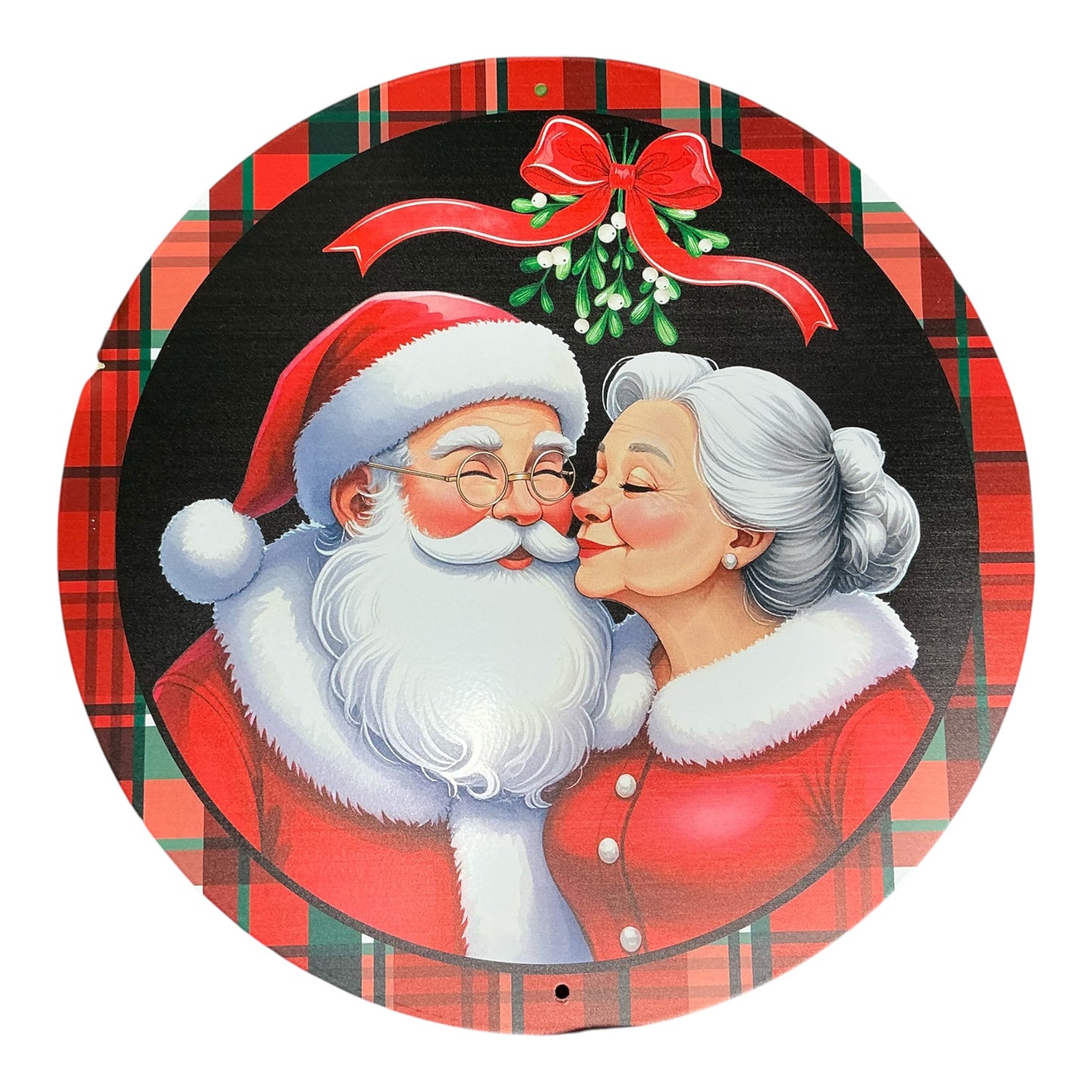Mr and Mrs Clause Sign - Wreath Attachment