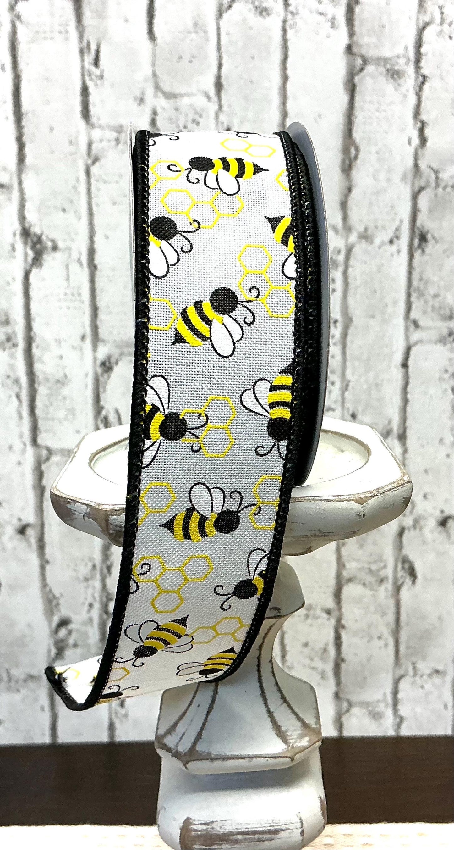 Mini Bumblebee Ribbon, Wired, 1.5” x 10YD, RGA161627
