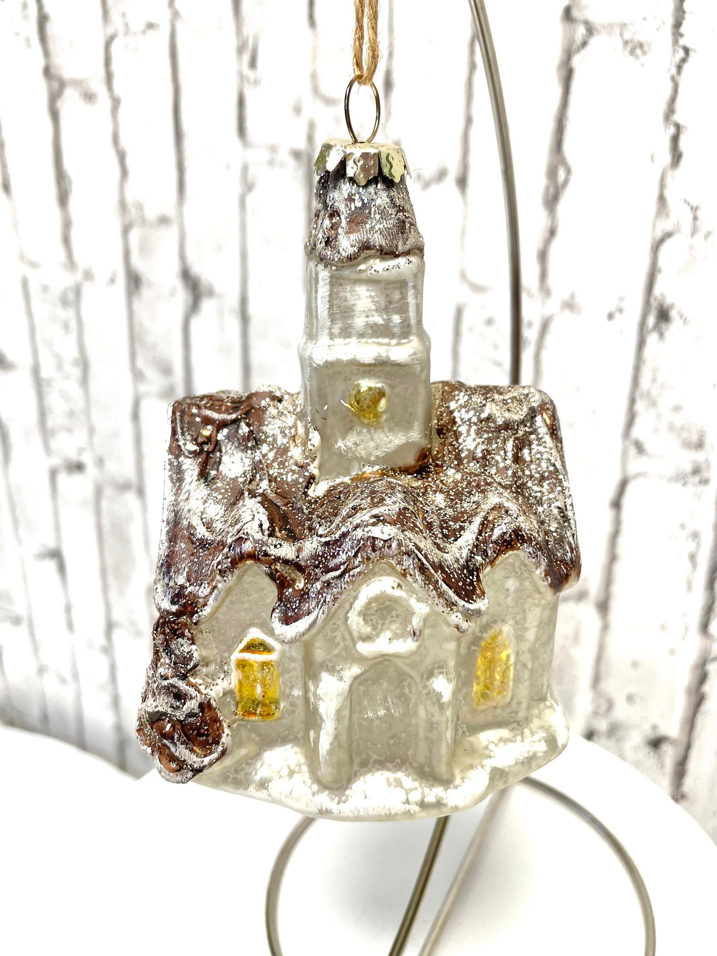 Glass Church Ornament