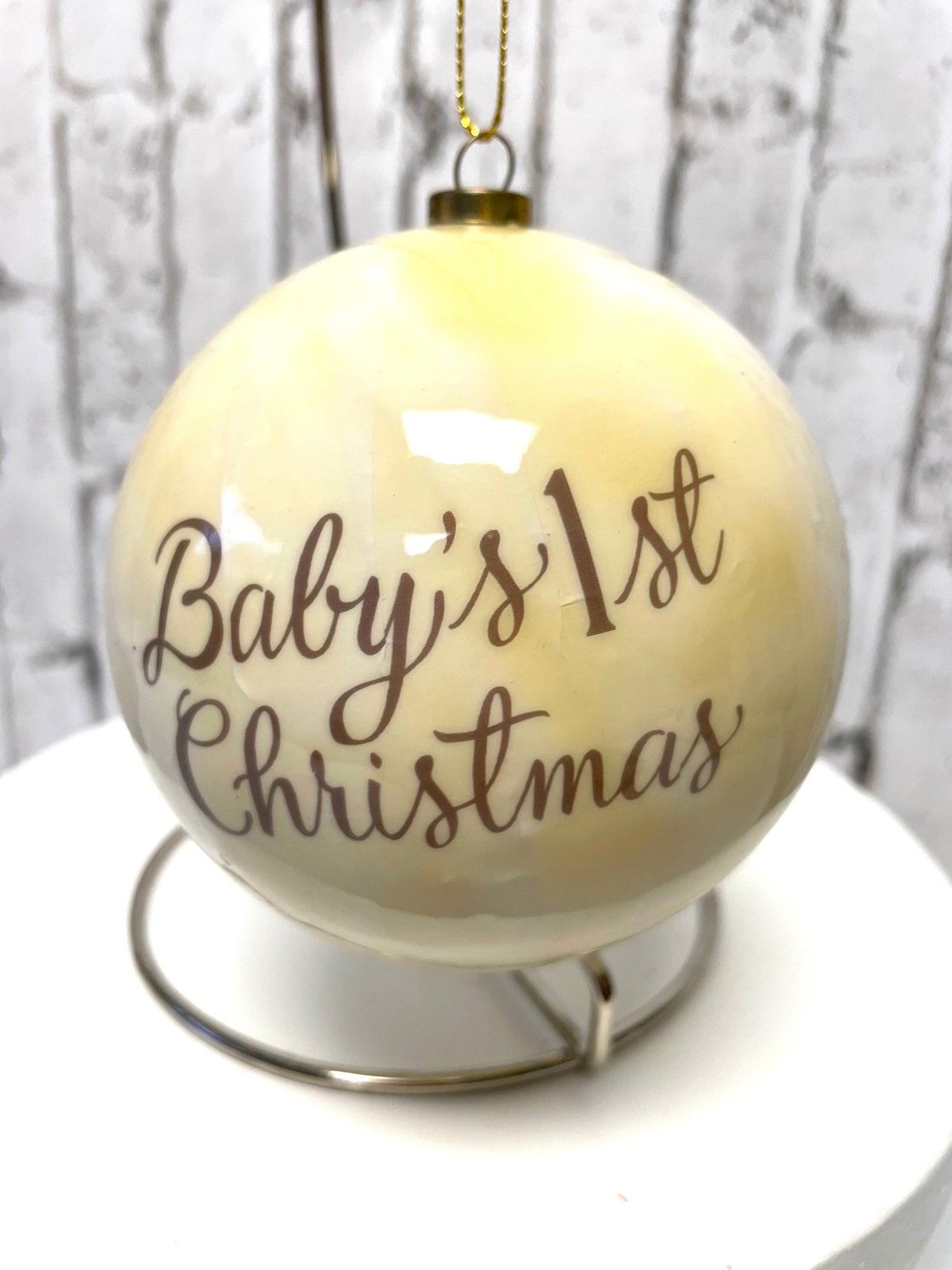Baby’s 1st Christmas ornament, wreath embellishment, unique gift