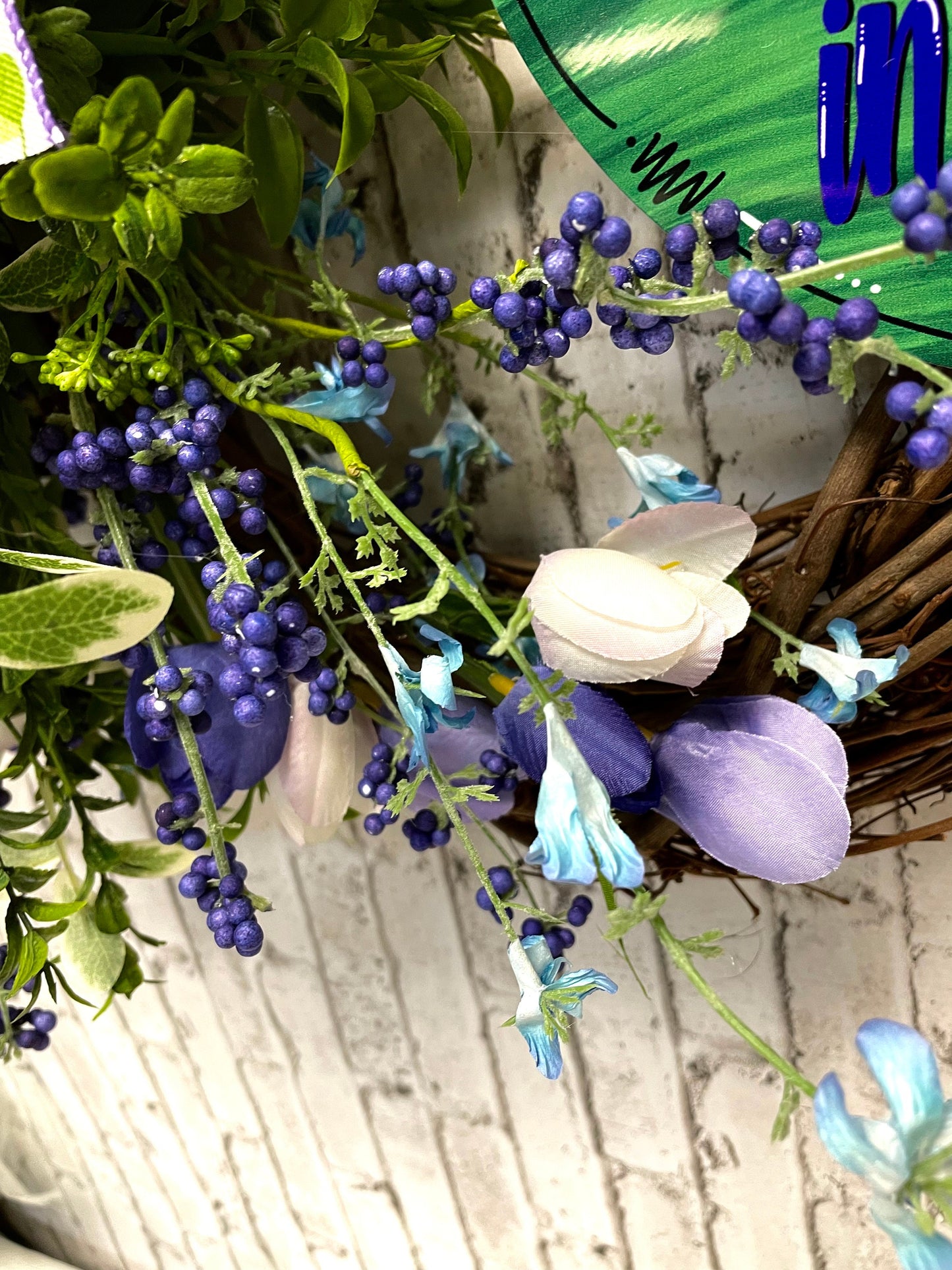 Easter wreath, Easter decor, religious decor, religious wreath, spring wreath, spring decor,  gift, shipping included in price.