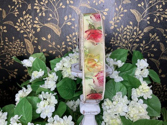 Acrylic Rose Ribbon - D Stevens -45-0231