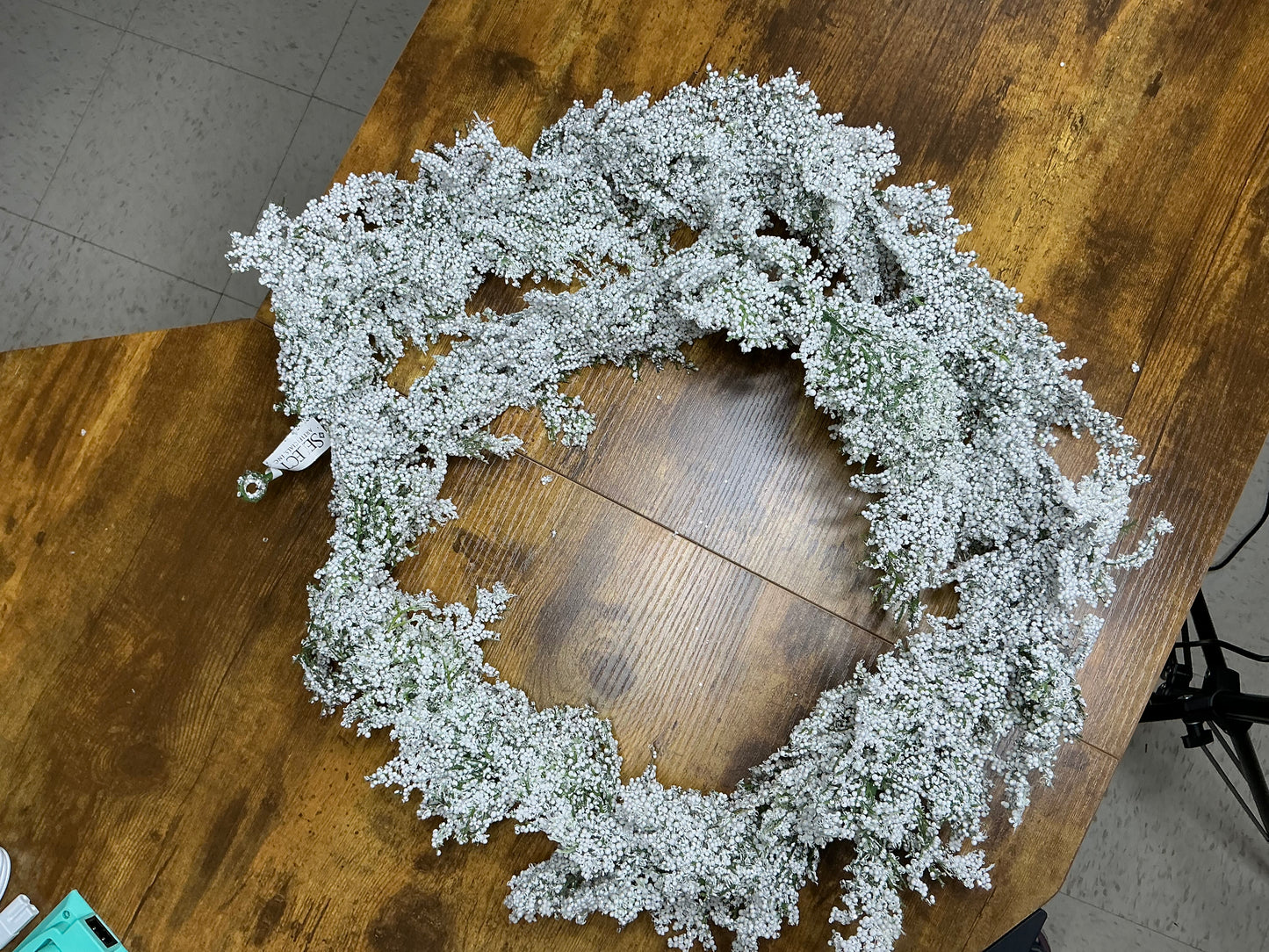 Bubble and Glitter cedar garland, XS689-GW
