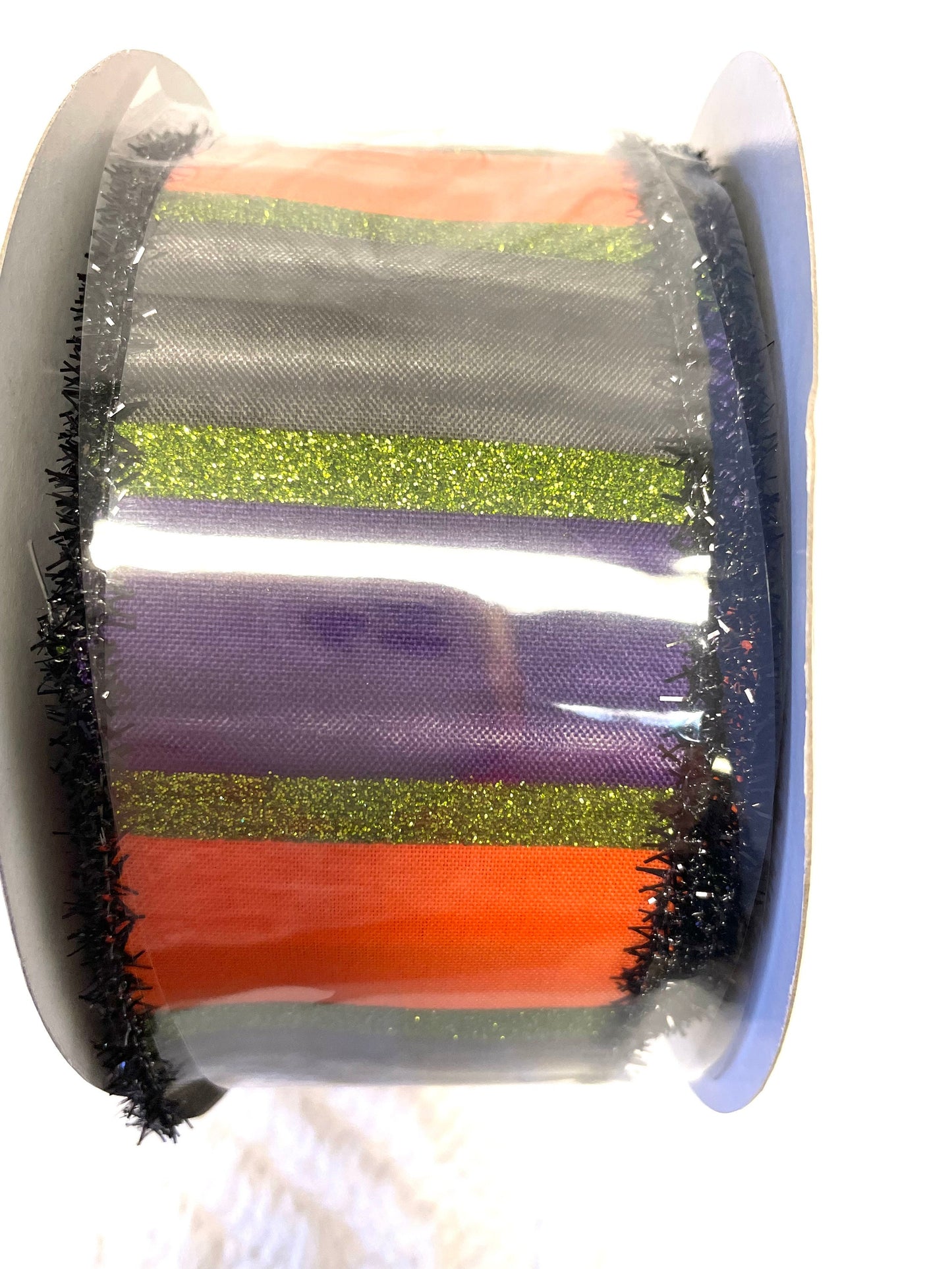 Halloween ribbon, RG08444CN, fall ribbon, Halloween stripe ribbon