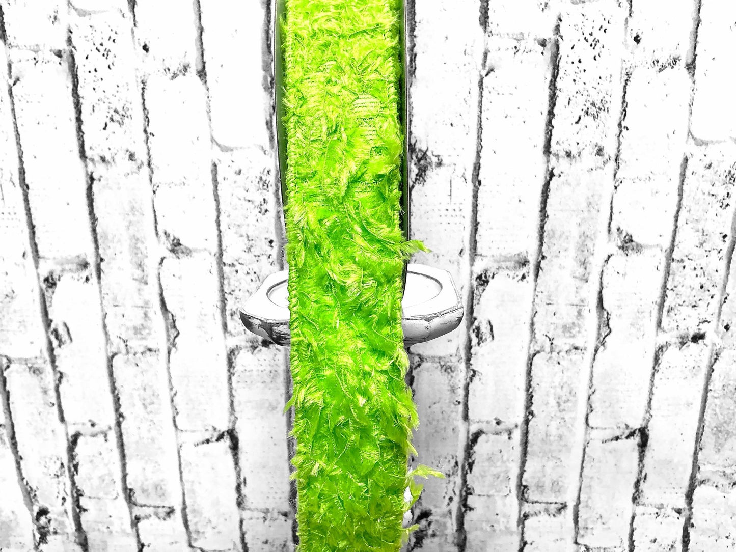 Green Furry Ribbon, Grinch Ribbon, 1.5”x10YD, RN588409