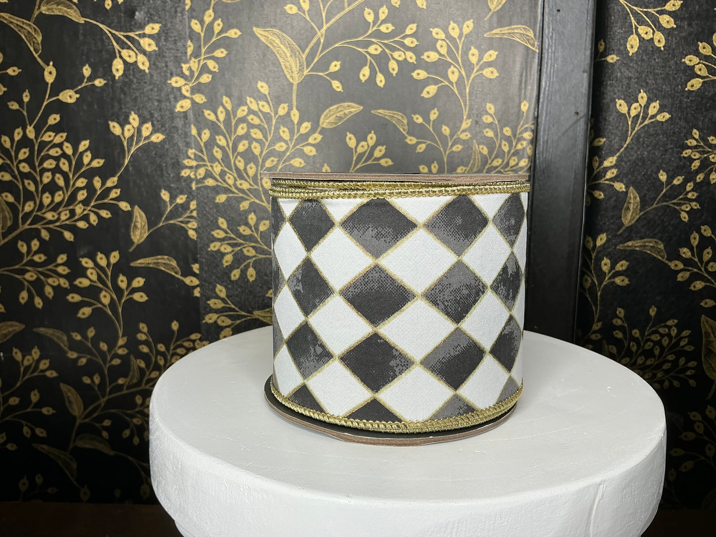 Black/White Harlequin Ribbon - Reliant Ribbon