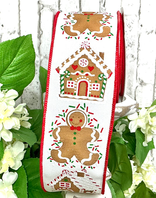 Gingerbread man/house Ribbon, RGC171627