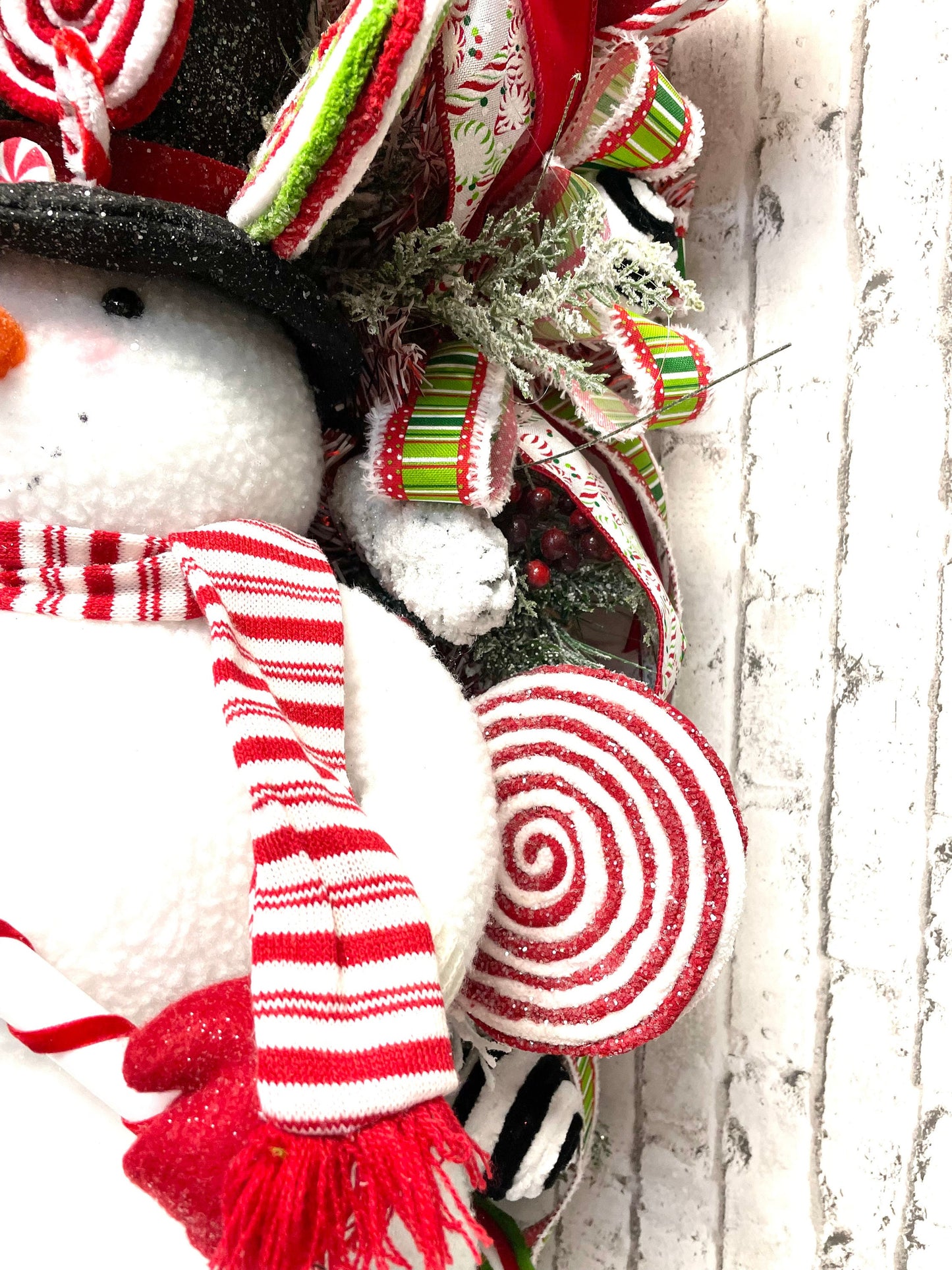 Snowman swag, Christmas swag, Christmas decor, snowman decor, snowman wall decor, whimsical snowman swag, shipping included