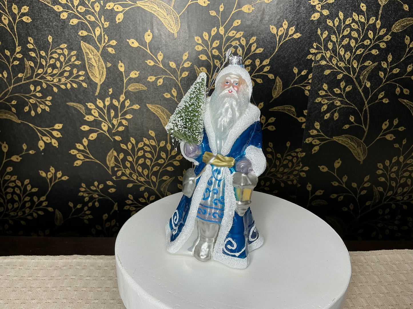 Blue Santa Ornament, 4352894