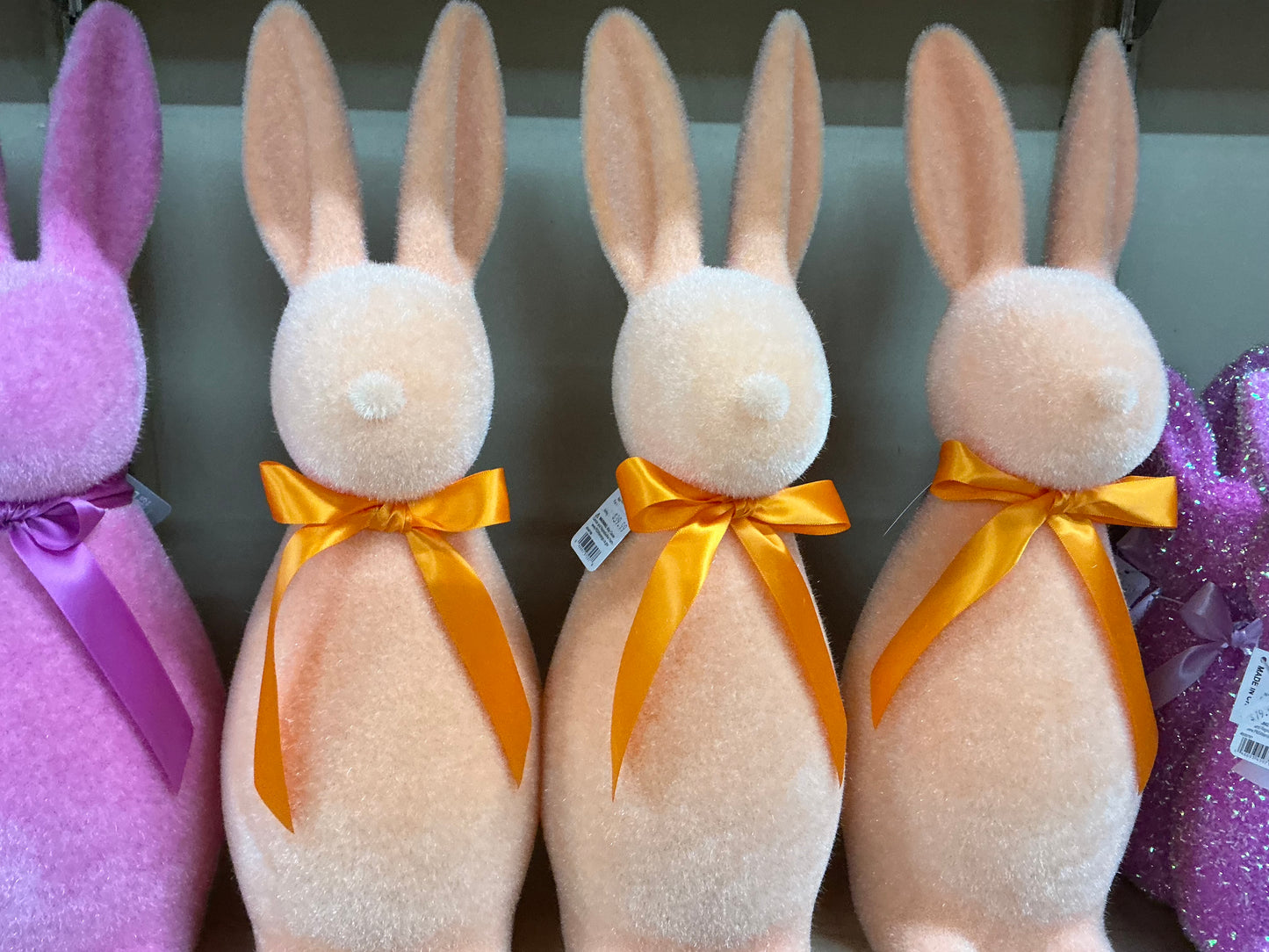 Flocked Bunny - 18.5” - 4540706