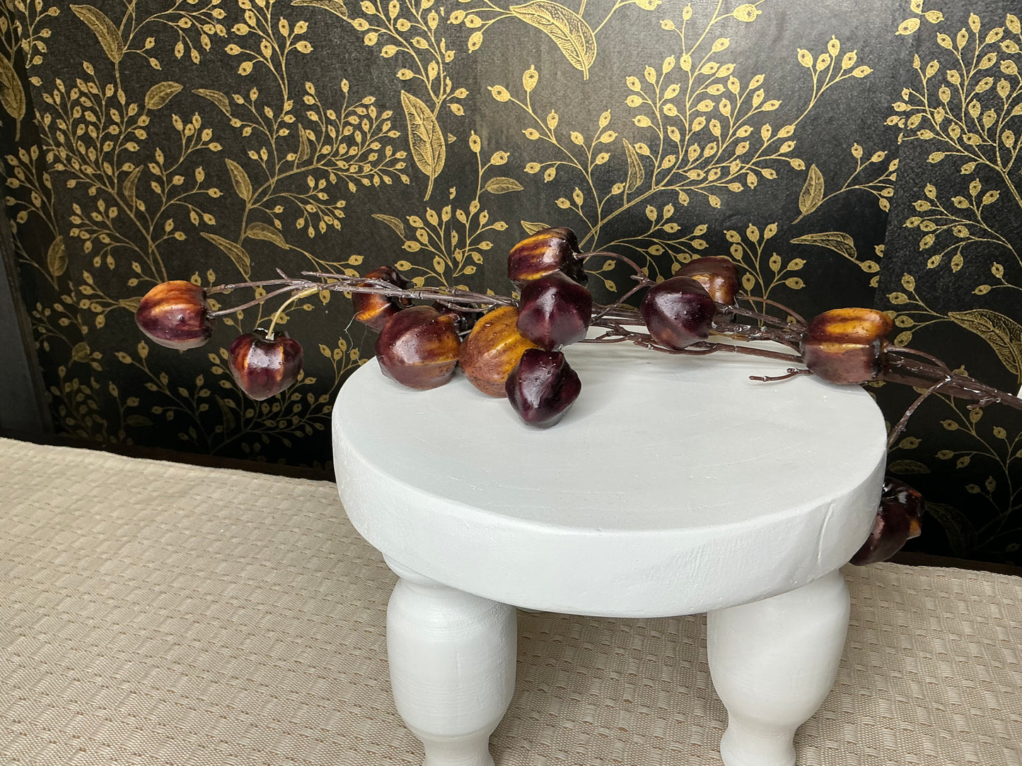 Mocha Lantern Fruit Branch, F495/L-MOC