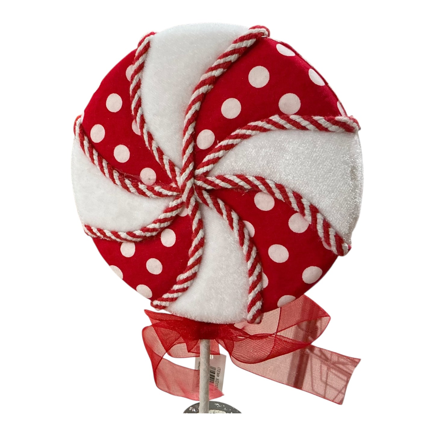 Red/White Dot Lollipop, XC1124