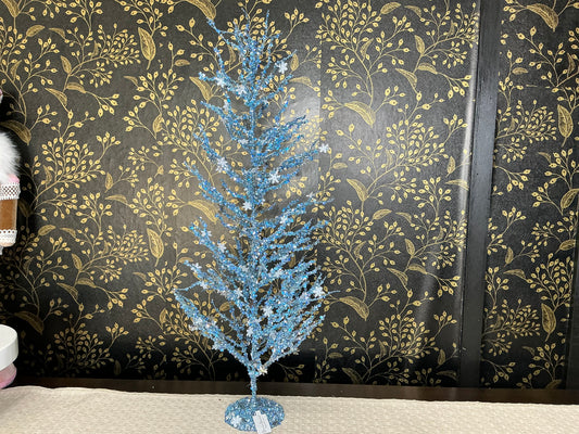 Blue glitter tree, December diamond, 79-79380