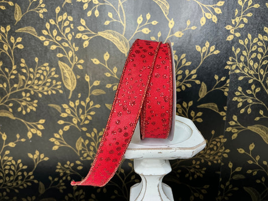Red ribbon with red dots, rgf771924