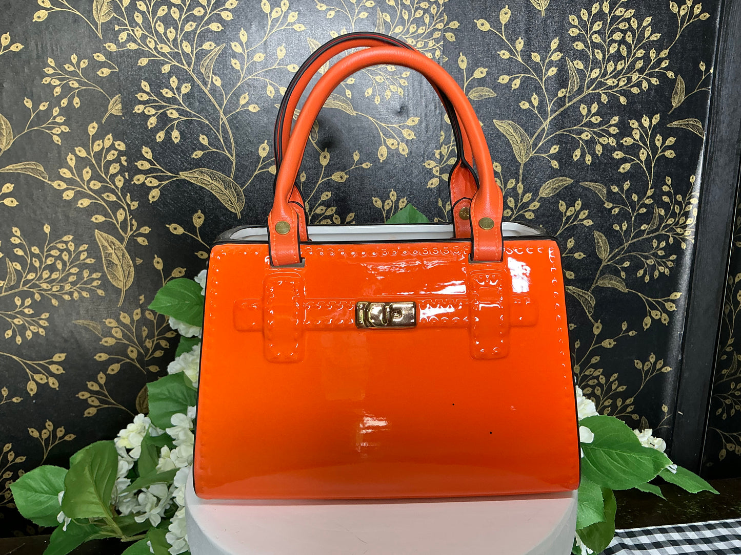 Orange Purse Vase - 4610234