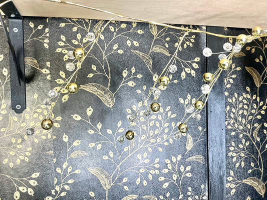 Gold and crystal garland, XA351-GO