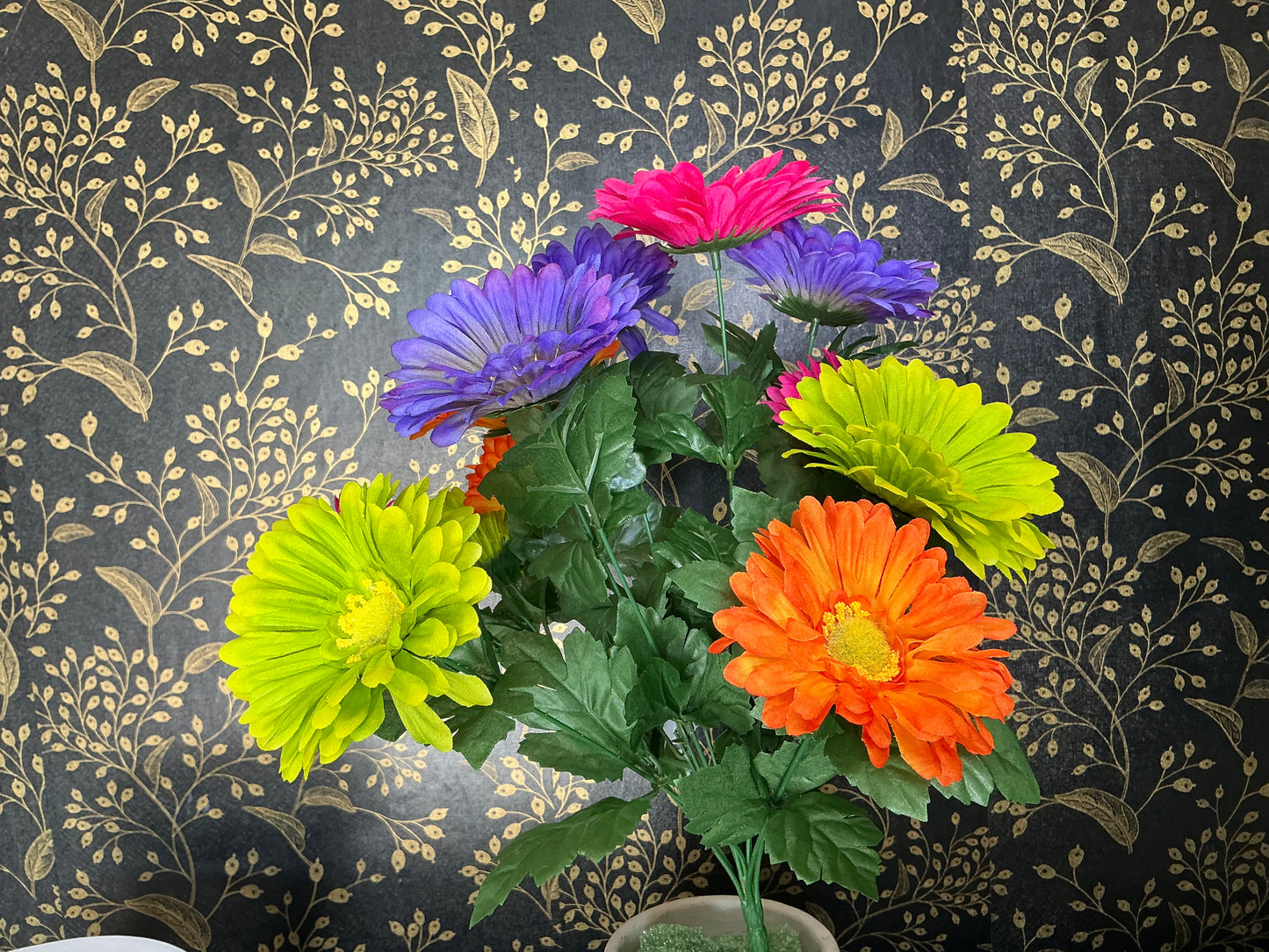 Gerbera Daisy Bush - Artificial