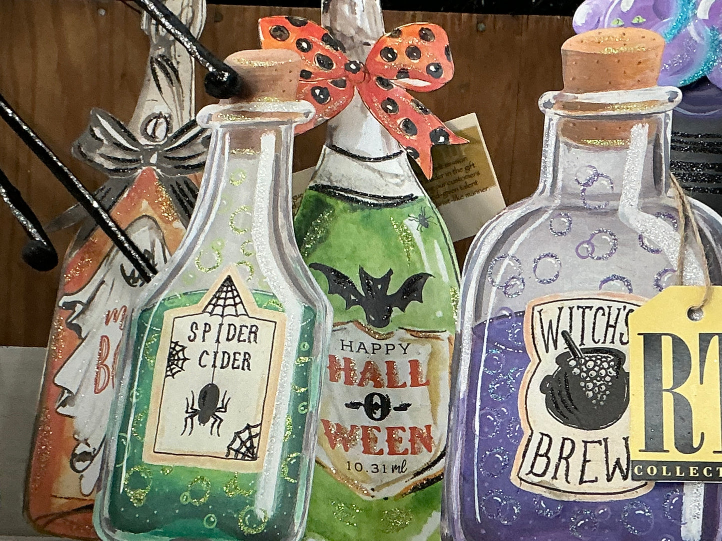 Spooky Wine Bottles, Round Top Collection