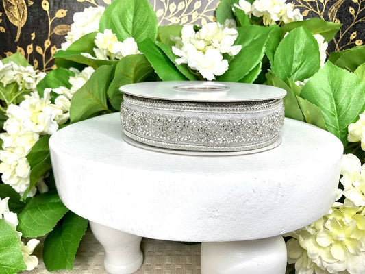 Silver beaded Ribbon, 98265