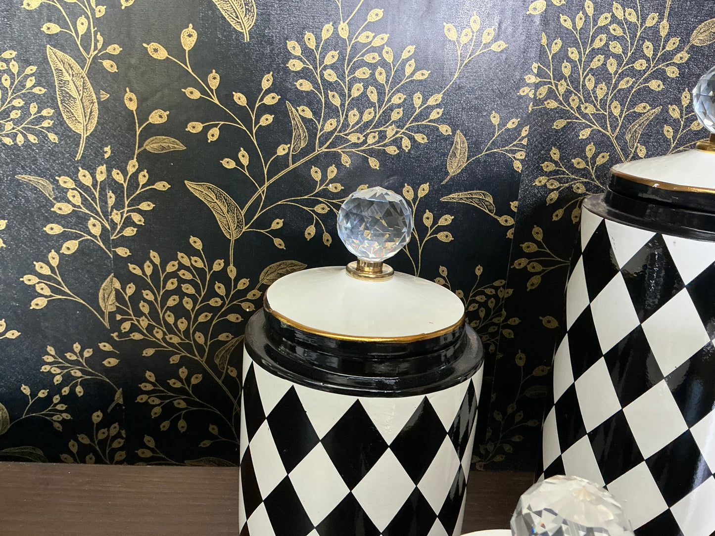 Harlequin canister set, Mark Roberts