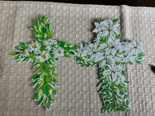 Blooming Crosses - Round Top Collection