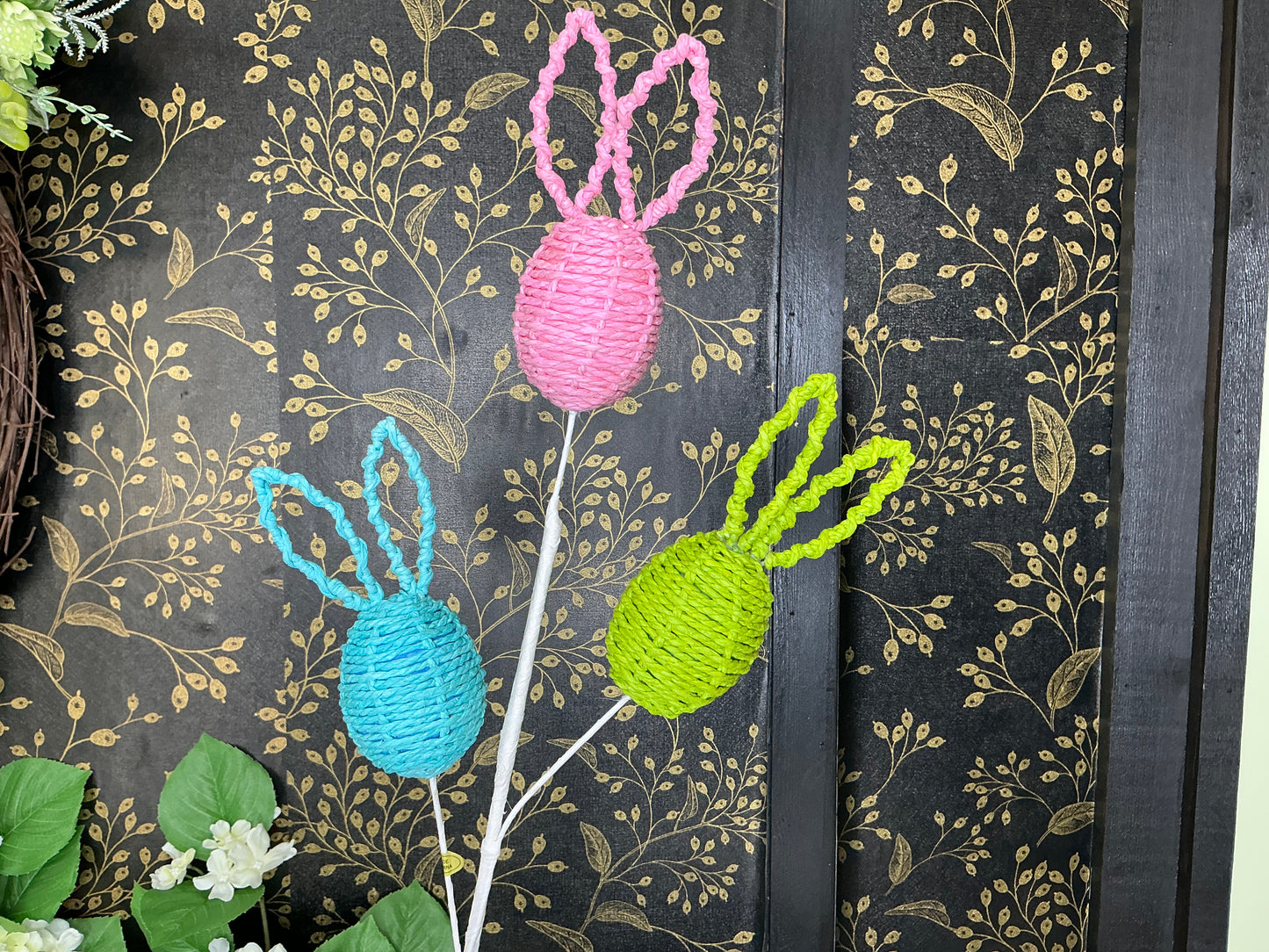 Rattan Egg bunny Pick - F4606658