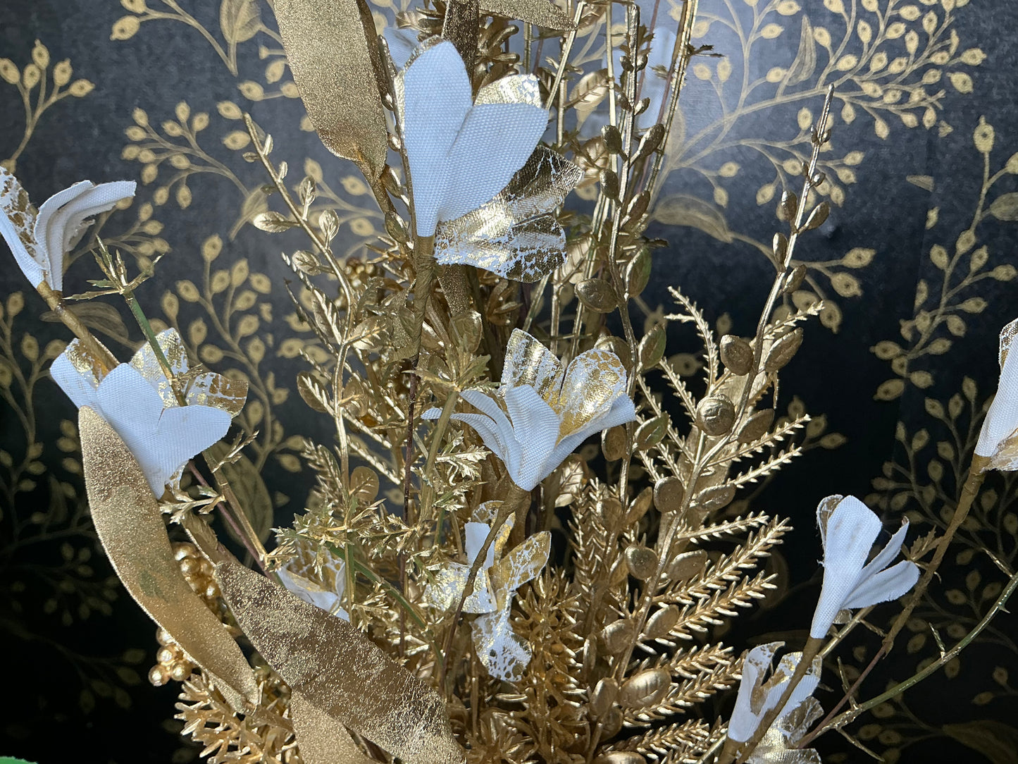 Mixed Christmas filler spray, 63526-GOLD
