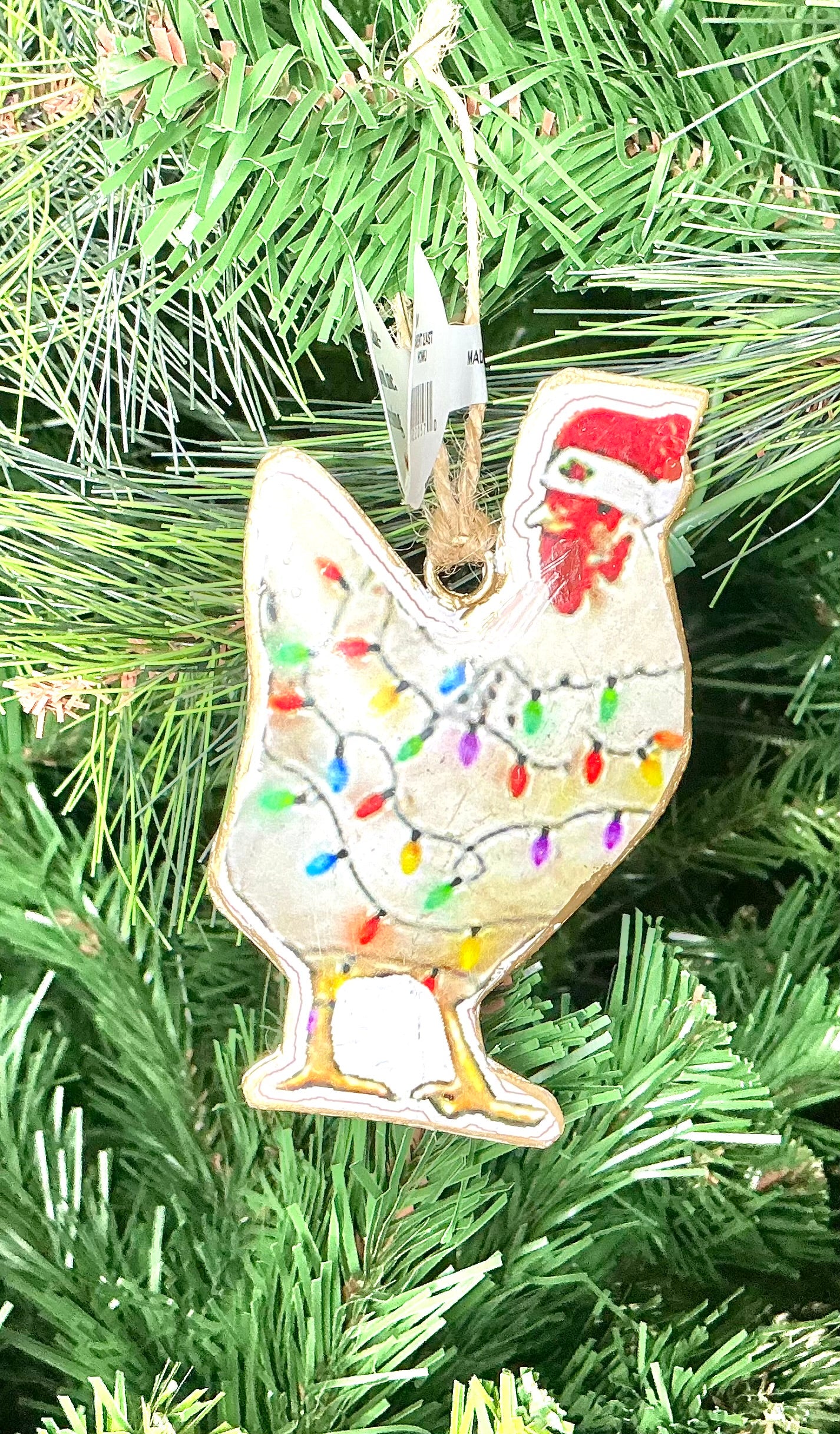 Chicken Christmas Ornament, MTC10073