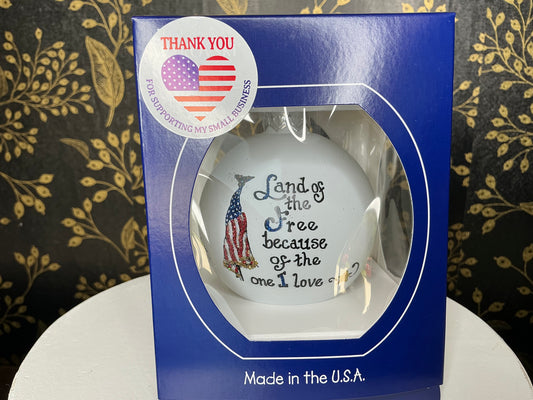 Flag/Loved one Ornament