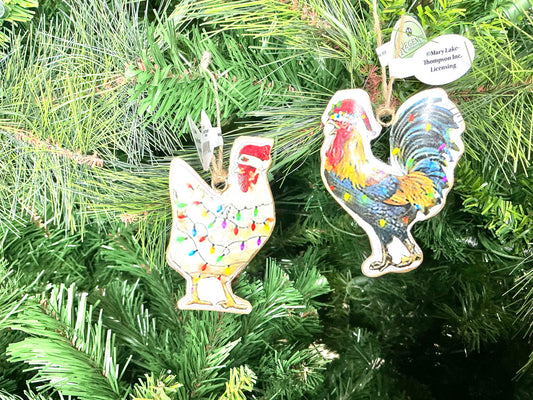 Chicken Christmas Ornament, MTC10073