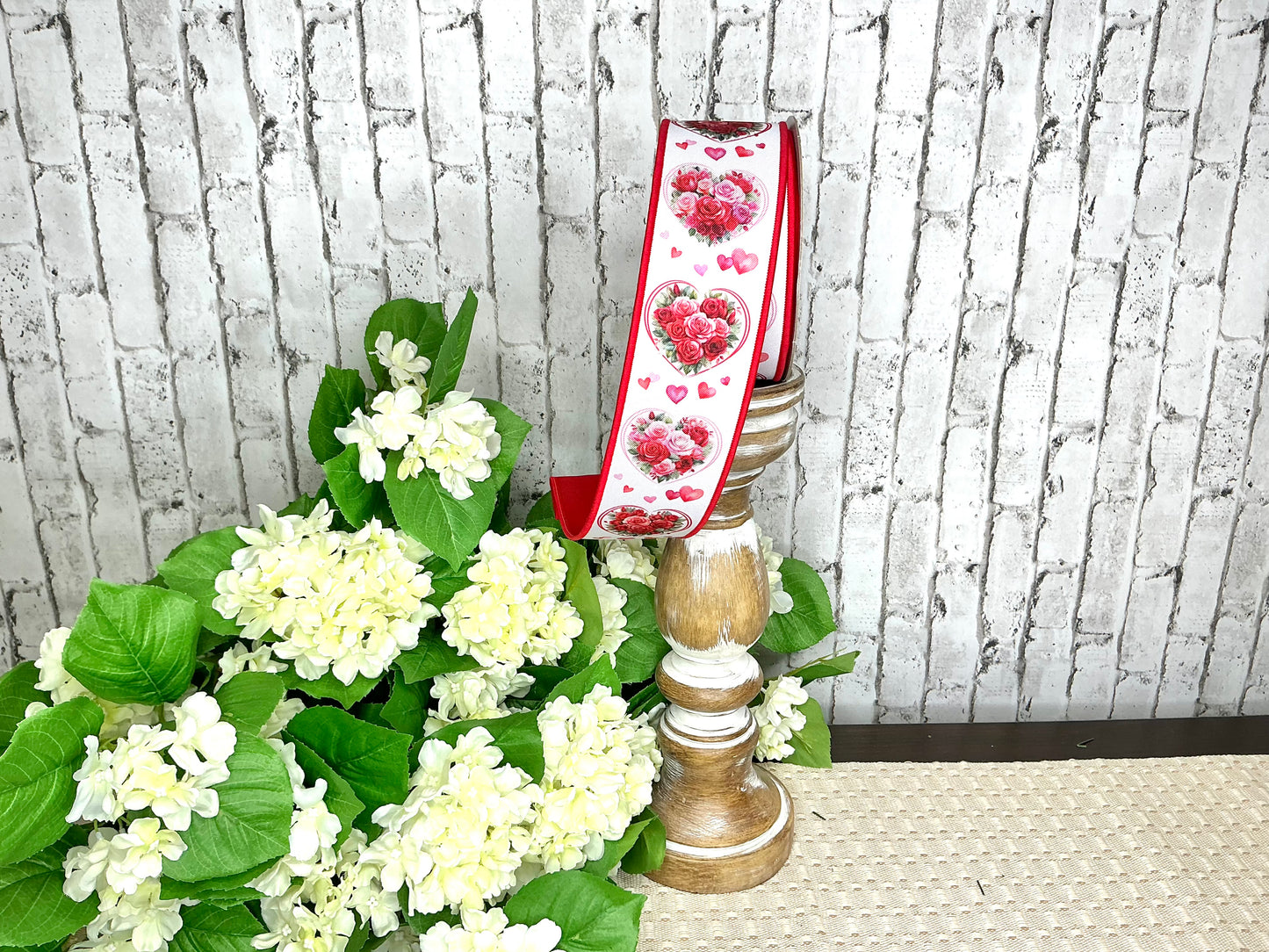 Rose Heart Ribbon, D’Lux Designer ribbon, LX1128AY