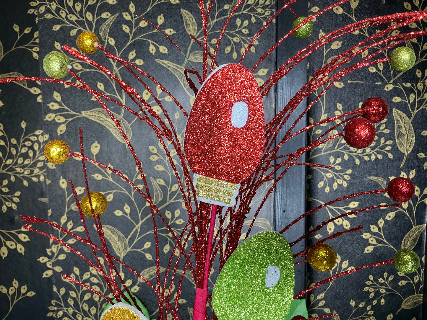 Christmas light bulb spray