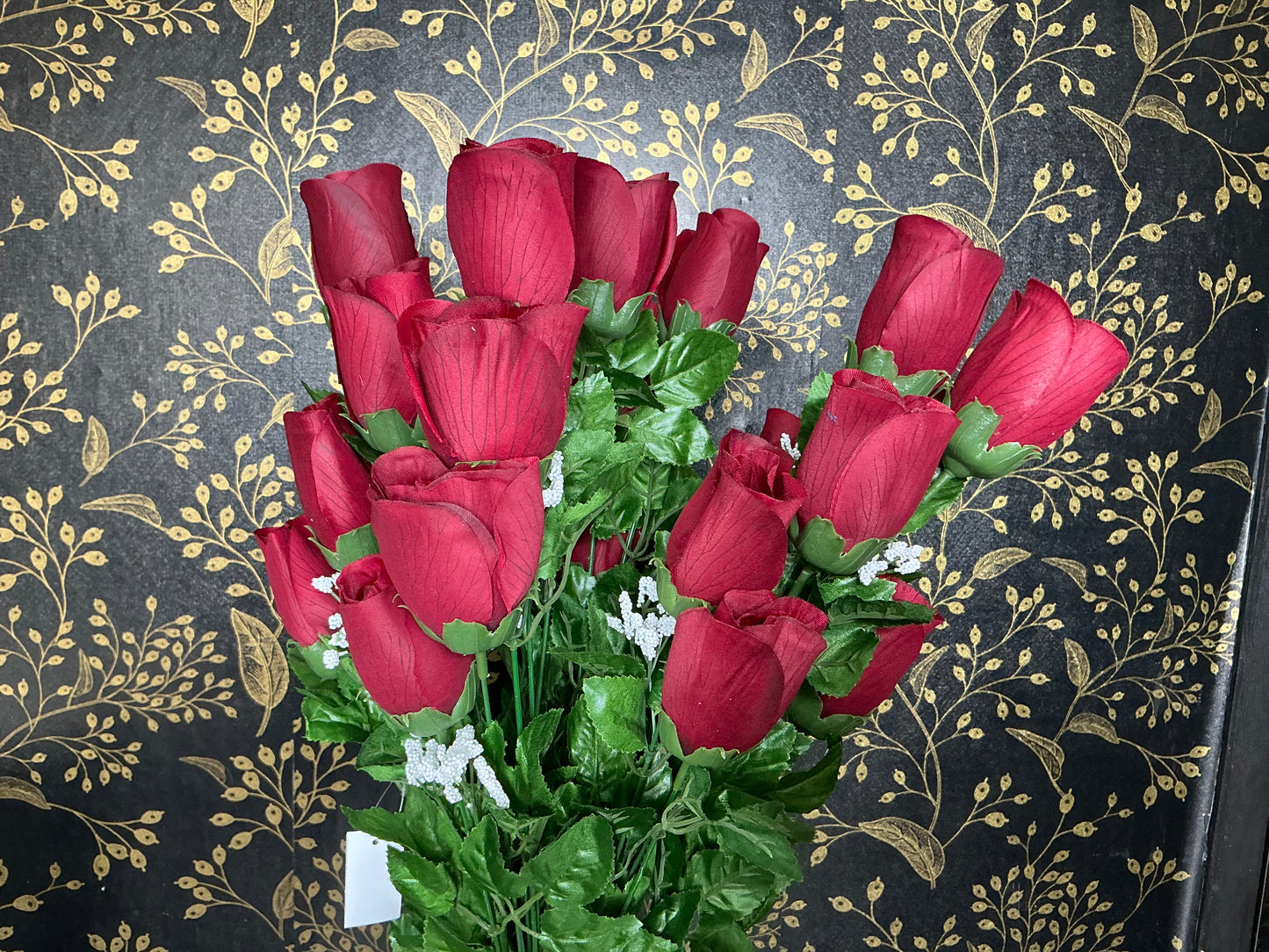 Burgundy Rose Bud Bush - 81066-BG