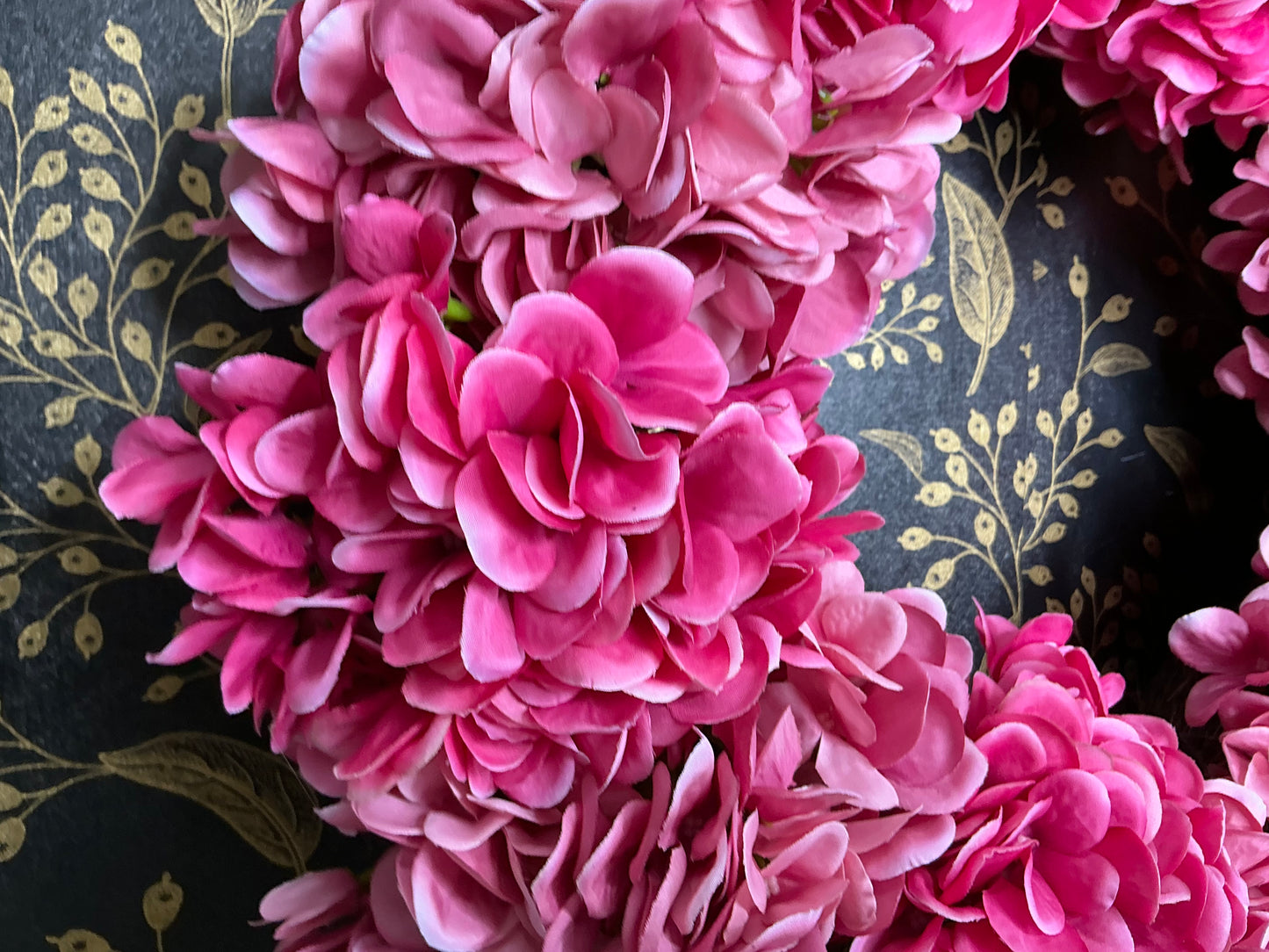 Pink Hydrangea Wreath - 24” - W4541837