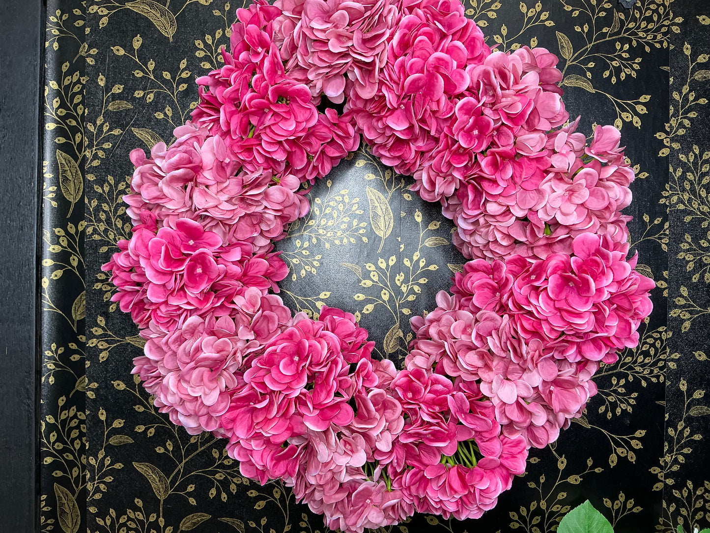 Pink Hydrangea Wreath - 24” - W4541837