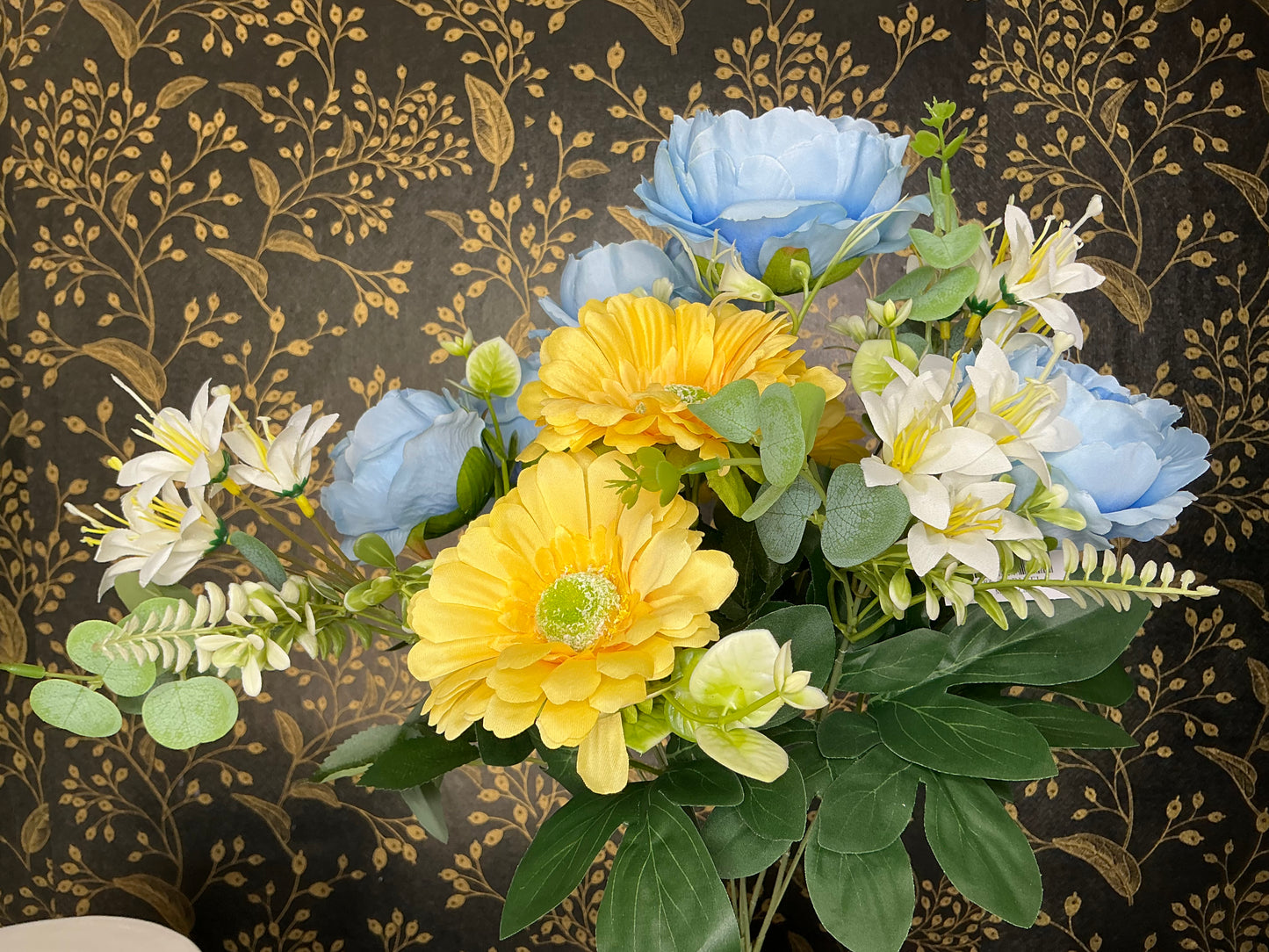 Peony Gerbera Bush - Artificial