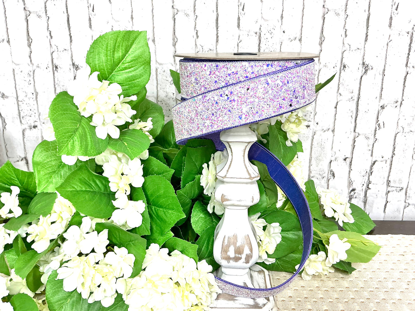 Lavender glitter ribbon, D Stevens, 18-4366