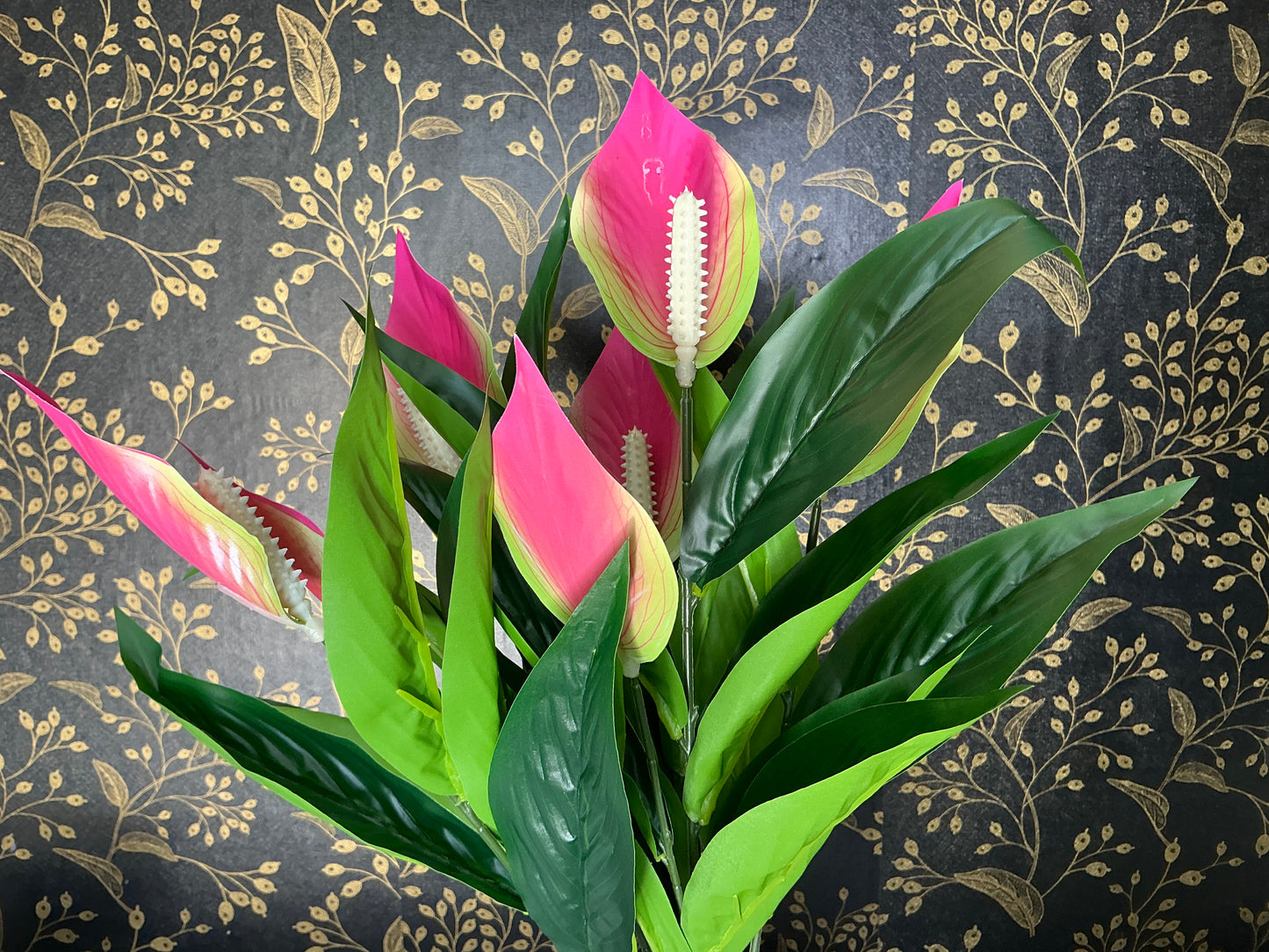 Artificial Anthurium Bush