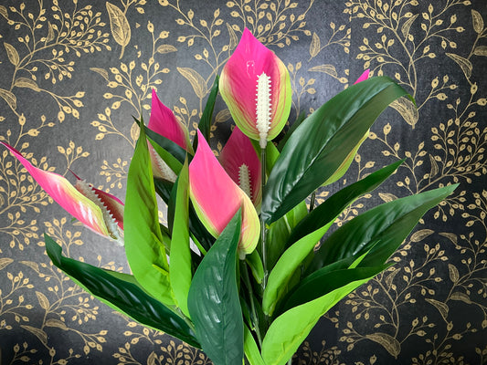Artificial Anthurium Bush